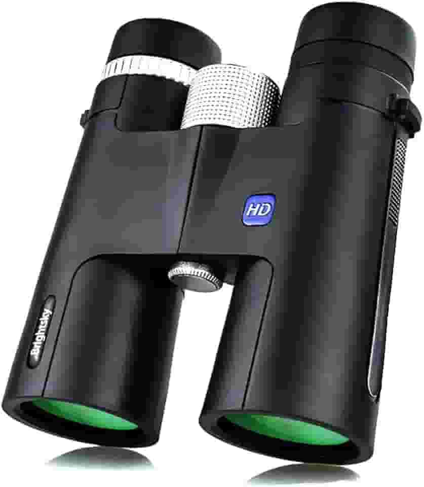 Binóculo Profissional 12x42, Lente Objetiva de Alta Definição, Visão Alargada, Preto
