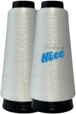 Kit 2 Fio Overloque 100g CADA - Para Maquina Overloque - Branco, Preto e Colorido.