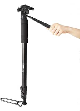 Monopé WT1005 Preto com Bolsa de Transporte – Altura até 1,75 m – Alumínio Leve – Cabeça 3 Movimentos – Ideal para Foto e Vídeo