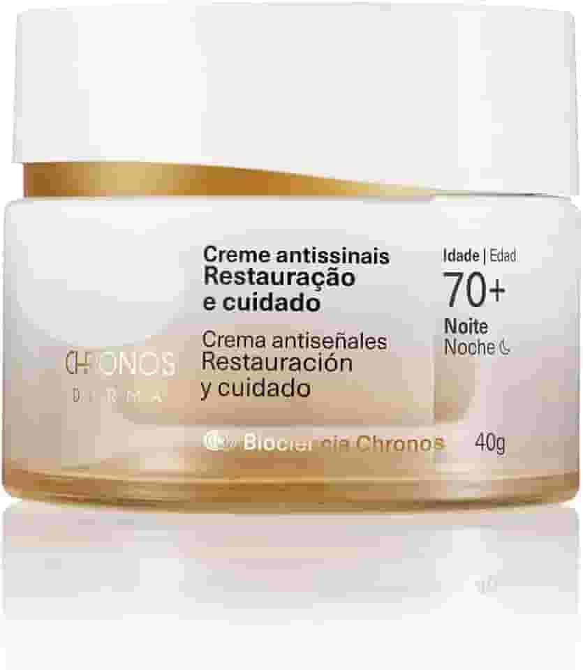 Creme Antissinais Restauração e Cuidado 70+ Noite Chronos Derma 40 g