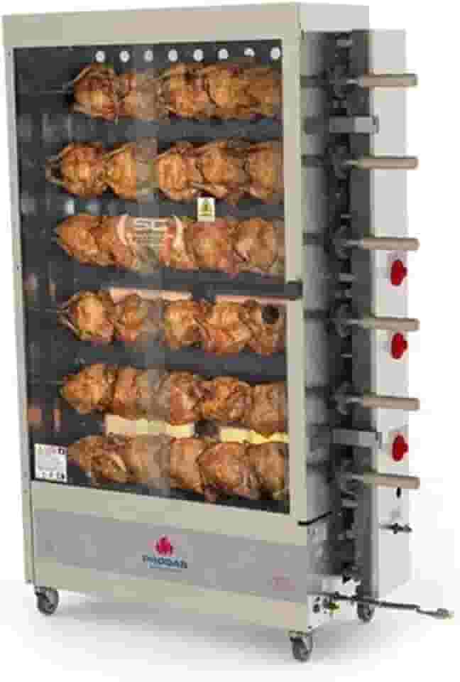 Forno rotativo infravermelho para 30 frangos pr631 - progás