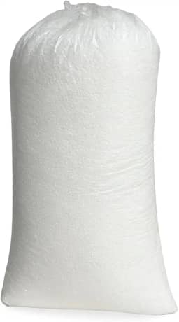 Flocos de Isopor 200 litros para enchimento de puffs e almofadas Branco