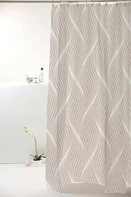 CORTINA BOX POLIESTER 1.98X1.80M ONDAS CINZA 828908