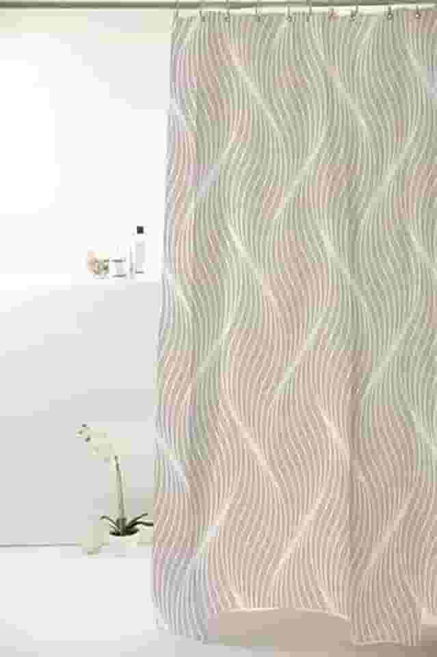 CORTINA BOX POLIESTER 1.98X1.80M ONDAS CINZA 828908