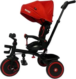 Triciclo Infantil com Empurrador 2 em 1 Waygo Verm Maxi Toys