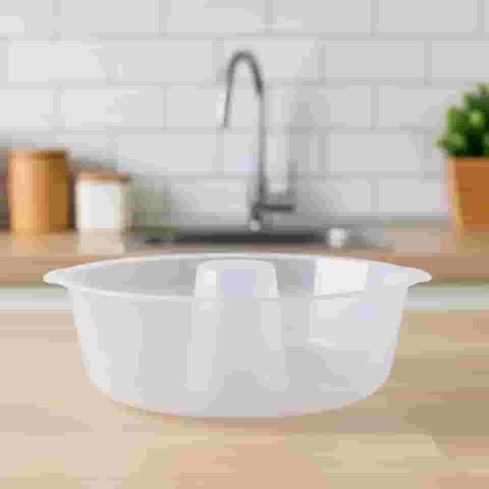 Forma Para Pudim e Bolo de Micro-ondas Paviplast Pérola 22cm x 6cm Transparente Livre de BPA, Ideal Para Pudins, Bolos e Manjares (1)