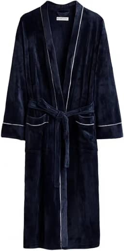 Roupão Banho Flannel Golden Adulto Unissex Toque Macio Microfibra Appel Home