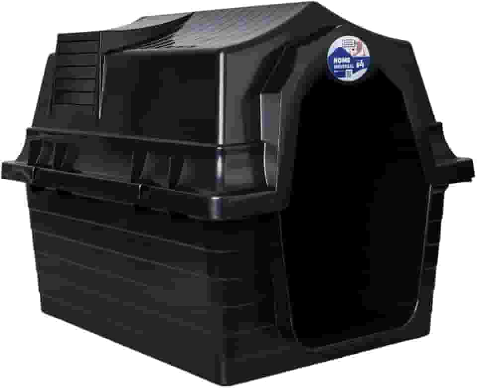 Casinha Pet N4 Para Cachorro De Pequeno E Médio Porte Proteção Contra Raios (Preto)