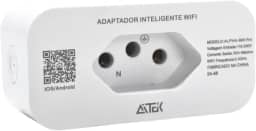 Tomada Residencial Inteligente WiFi Controle por App/Voz Medidor de Energia Smart Plug 20A Bivolt Automação com Design Seguro