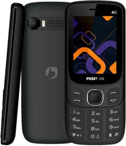 Celular Positivo P41 4G, Tela 2.4", 32MB RAM, Dual SIM, Rádio FM, Bateria 1000mAh - Preto