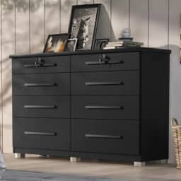 Comoda Monza 8 Gav Com Pés Onix