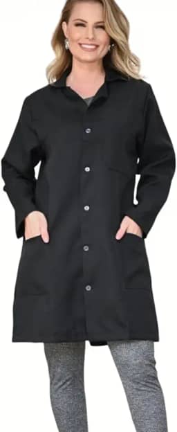 Jaleco Avental Feminino, Malha oxford não amassa.