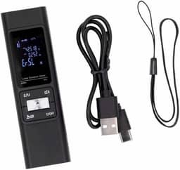 Trena Digital a Laser 80 Metros Recarregável com Nível Laser e Função de Cálculo de Área e Volume