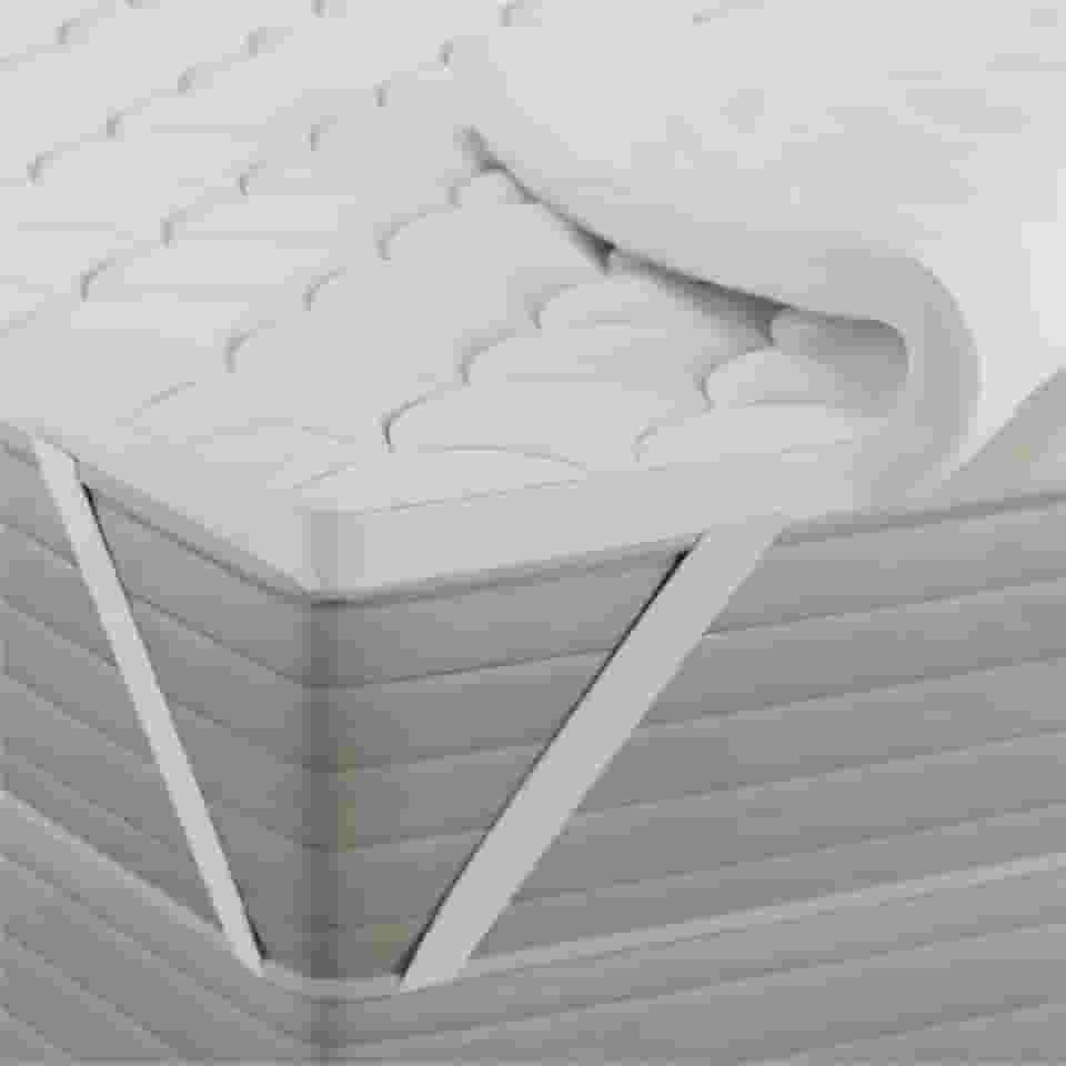 Pillow Top Ortobom Solteiro Casal Queen King Percal 200 Fios 100% Algodão (Casal)