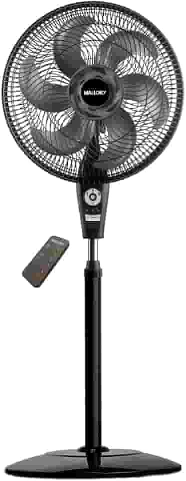 Ventilador de Coluna Mallory Air Timer TS+ Com Controle Remoto 126W, Silencioso, Com Hélice de 6 pás, Auto desligamento programável de até 7 horas - PR-GR - 220V
