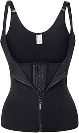 Cinta Modeladora Dupla Compressão Redutor Ziper Preto