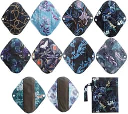 10 peças novo pano mamãe leve de 20 cm/almofadas menstruais/absorventes higiênicos reutilizáveis forro de calcinha