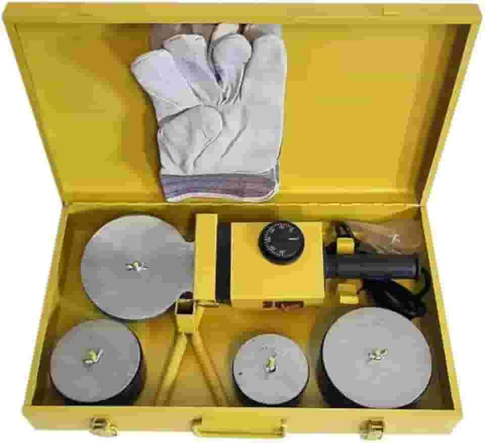 Kit Termofusor Soldador de Tubos PPR Grandes 75 a 110mm 2.000W 300 Graus Profissional