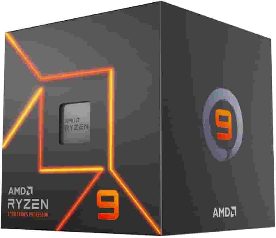 Processador AMD Ryzen 9 7900 Box(AM5/12Cores/24Threads/5.4GHz/76MB Cache/Radeon GraphicsCooler Wraith) C/Video/Cooler
