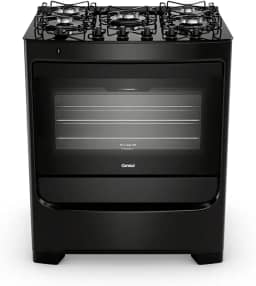 Fogão 5 bocas Consul mesa de vidro preto - CFS5VBE Bivolt