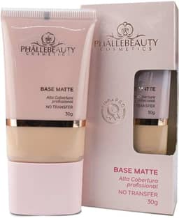 Base Matte Alta Cobertura Cor 3 Phallebeauty 30g