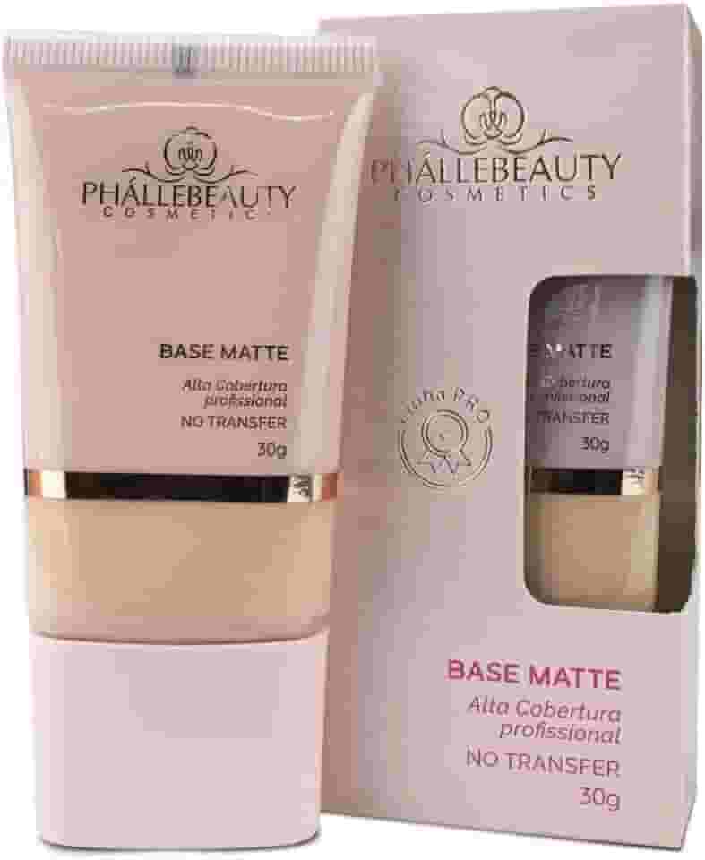 Base Matte Alta Cobertura Cor 3 Phallebeauty 30g
