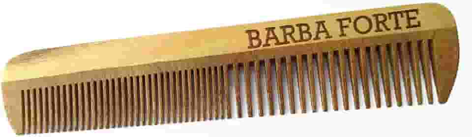 Pente de Madeira Artesanal Barba Forte Pt004