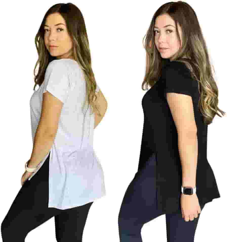 Blusa Feminina Sobre Legging Longa Tapa Bumbum Fitness Liso Camisa