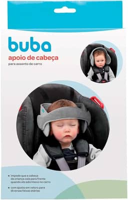 BUBA Apoio De Cabeca Para Assento De Carro, Preto, Tamanho único