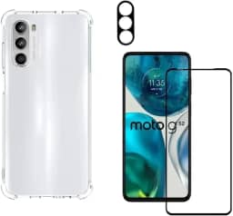 Capa Capinha Para Moto G52 + Película de Vidro 3D + Película de Câmera - Phone Palace