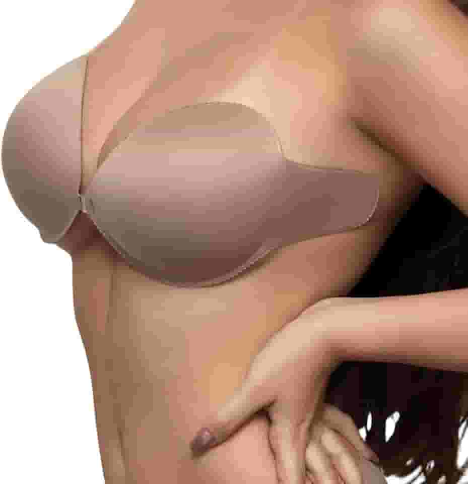 Sutiã Adesivo InvisionLov Plus com Abas Laterais Reutilizável do 44 ao 52 nas Cores Bege Preto Chocolate