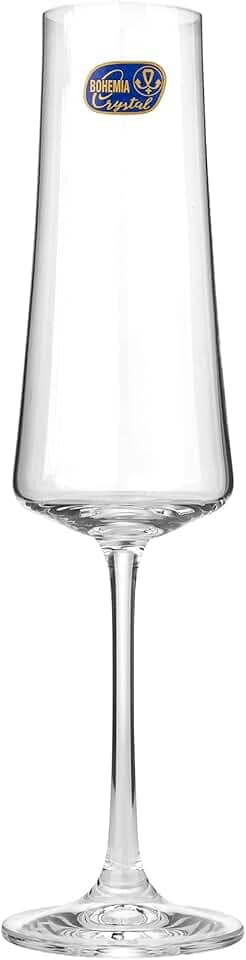 Taça Champanhe 26x7x7cm 210ml Cristal Transp 6p Bohemia Xtra