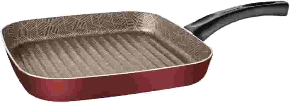 Bistequeira Tramontina Paris em Alumínio com Revestimento Interno em Antiaderente Starflon Max e Externo de Silicone Vermelho 28 cm 2,3 L