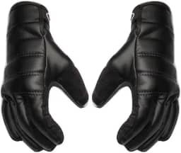 Luva Motoqueiro Proteção Contra Frio Manta Térmica Par Couro Premium