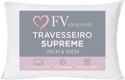 Travesseiro Antialérgico Toque Macio Textura Firme Lavável na Máquina Fibra Siliconada Tamanho Padrão 70x50 (1)