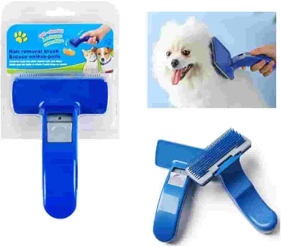 Escova Rasqueadeira Automática Lulu da Pomerânia Spitz Yorkhire Lhasa Shitzu Golden Maltês