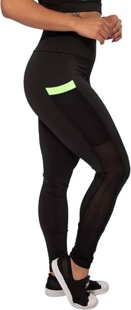 Calça Legging Cintura Alta Com Bolso Fitness Academia Feminina F7NEWSTYLE