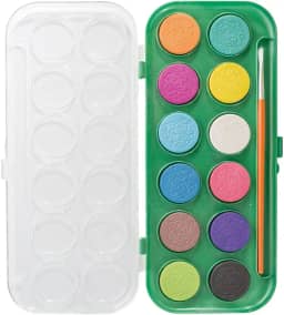 AQUARELA 12 CORES PCT/6 ESTOJOS LEOELEO