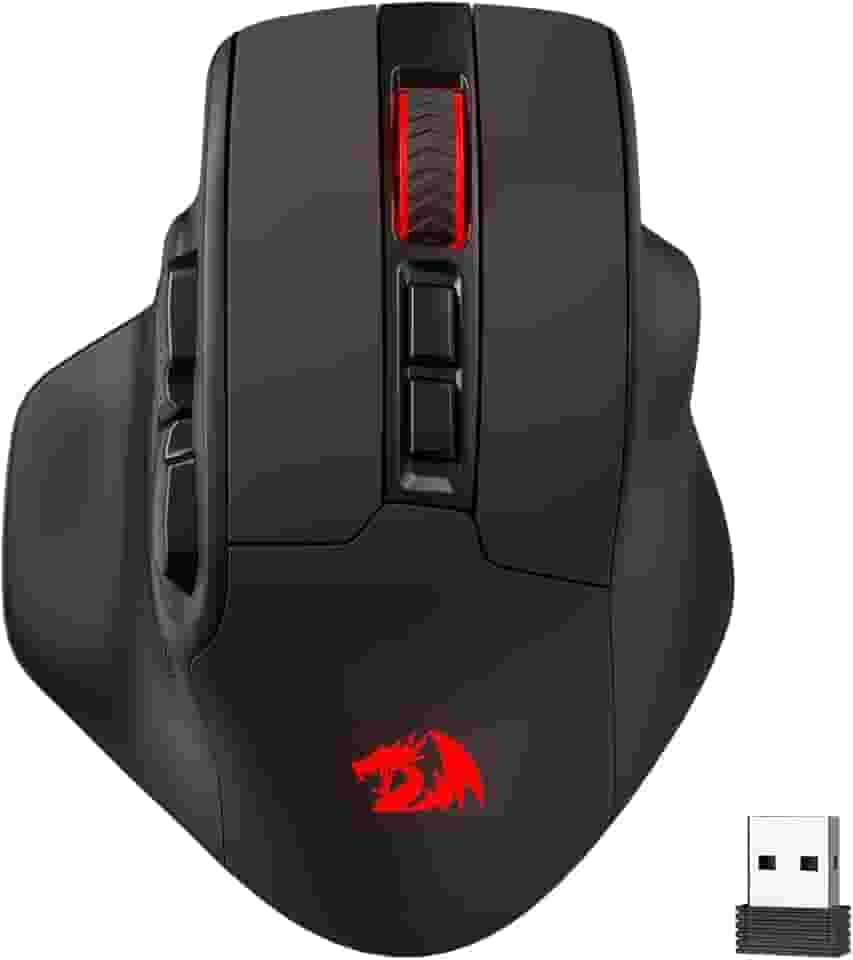 Mouse Gamer Redragon Bullseye Pro, Wireless 2.4GHz Cabo ou Bluetooth, RGB, 7 Botões, 26000DPI, Preto - M806RGB-PRO