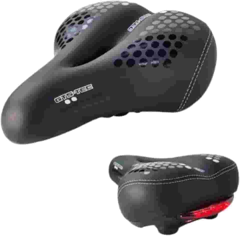 Selim Banco Gts Tec Vazado Com Luz Led Bicicleta Confortável