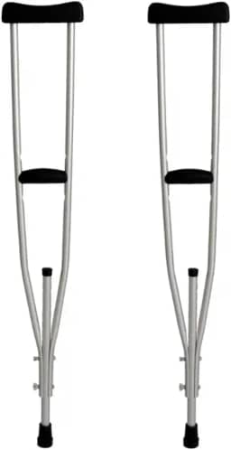 Muleta Axilar Alumínio Com Regulagem Tamanho M Indaiá - Par