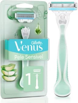 Gillette Venus Pele Sensível Aparelho de Depilar com Aloe Vera, 1ud