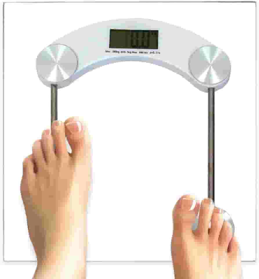 Balança Digital Para Banheiro e Academia Corporal 180 Kg Eletrônica LCD Em Vidro Temperado