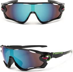 Óculos De Sol Bike Ciclismo Esportivo Proteção Uv Espelhado Preto UV400