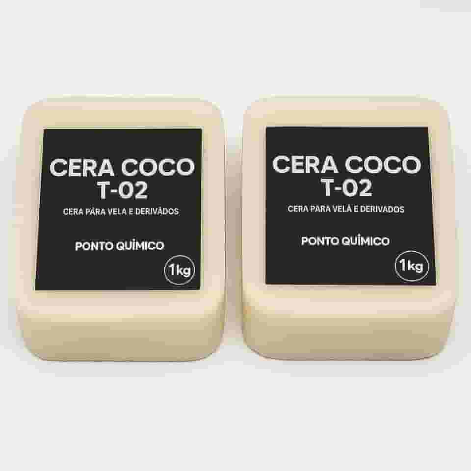 Cera de Coco para Velas 2kg – 100% Vegetal T-02 Ponto Química – Alta Performance, Ideal para Velas Artesanais e Aromáticas