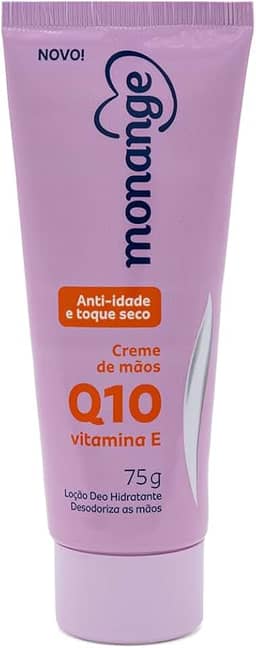 Monange Creme Para Mãos Anti-Idade Q10 E Vitamina E Com Ação Desodorante 75G