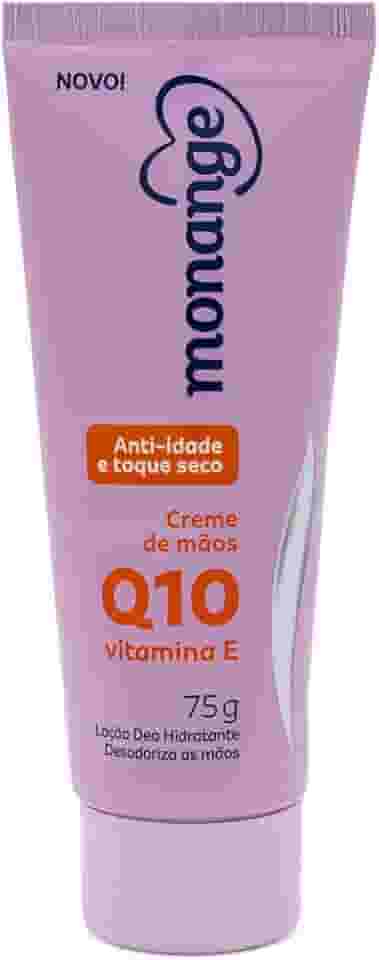 Monange Creme Para Mãos Anti-Idade Q10 E Vitamina E Com Ação Desodorante 75G
