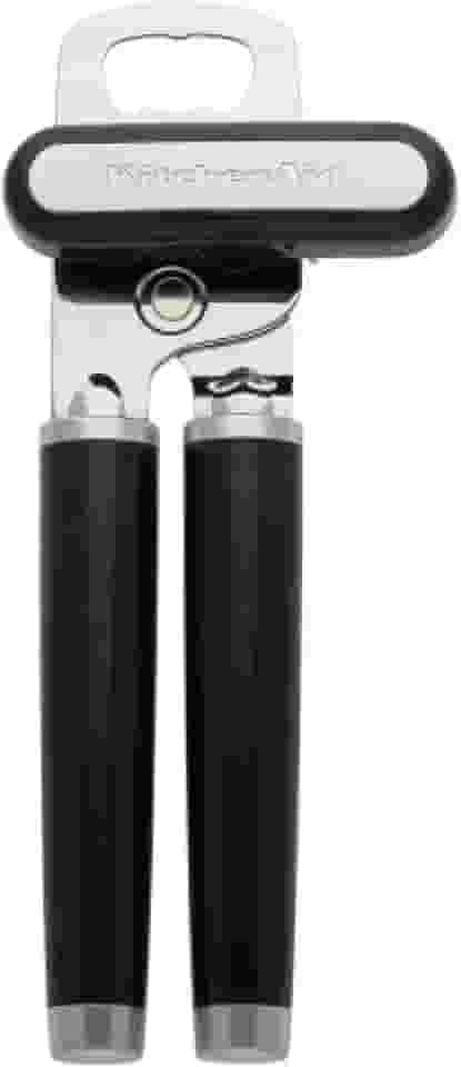 KitchenAid KE199OHOBA Abridor de latas/abridor de garrafas multifunções clássico, 21,34 cm, preto