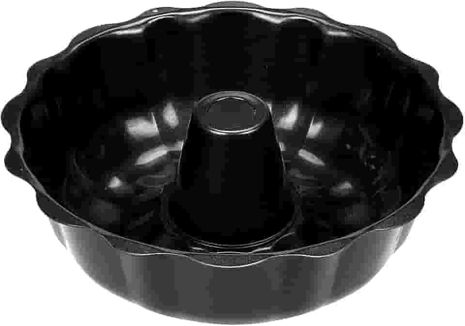 Forma para Bolo e Pudim 25cm em Alumínio Antiaderente Furo Central Tipo Bundt Ideal para Sobremesas e Assados Decorativos Resistente Fácil de Desenformar Perfeita para Uso Doméstico e Profissional