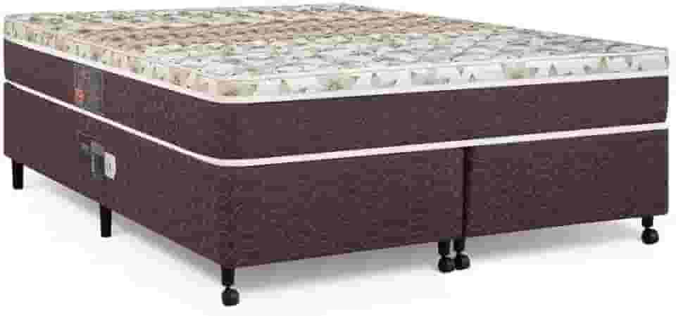 Cama Box + Colchão Castor Queen Class One Face Híbrido 158x198x52cm